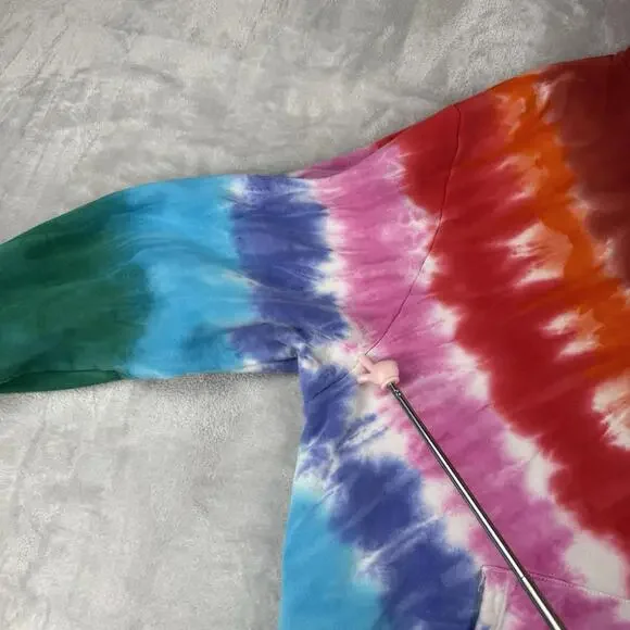 Ripndip Tie-Dye Hoodie Multicolor Streetwear Pullover Graphic Logo Men Sz L Y2K - Picture 9 of 9